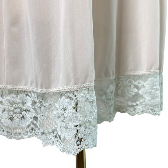 Vintage 60s Coquette Pastel Pink Nylon Lacy Babydoll Nightgown Women’s Size S - Picture 7 of 10
